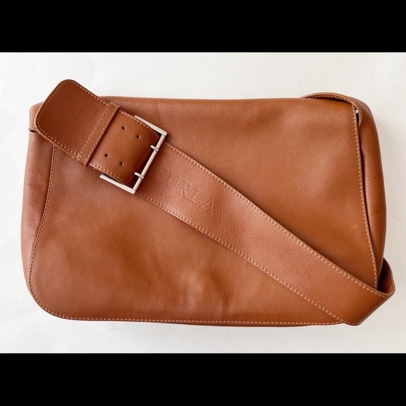 FURLA Leather Crossbody Bag/Purse Vintage Made in Italy - Picture 2 of 12